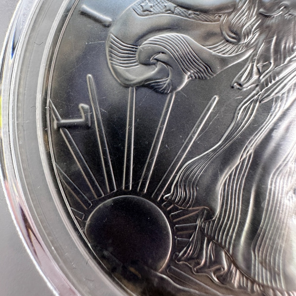 2017 (S) $1 Silver Eagle PCGS MS69 Premier Label Struck @ SF Mint "Near Perfect" - Picture 9 of 16